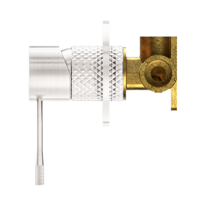 Opal Shower Mixer 80mm Plate Brushed Nickel