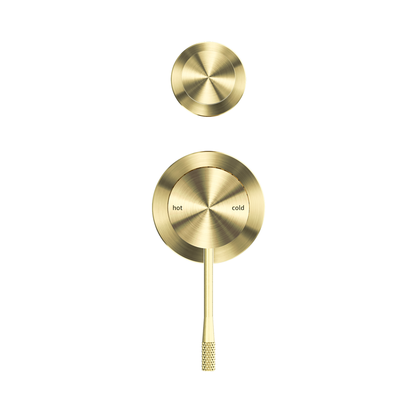 Opal Shower Mixer With Diverter Separate Plate Brushed Gold