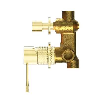 Opal Shower Mixer With Diverter Separate Plate Brushed Gold