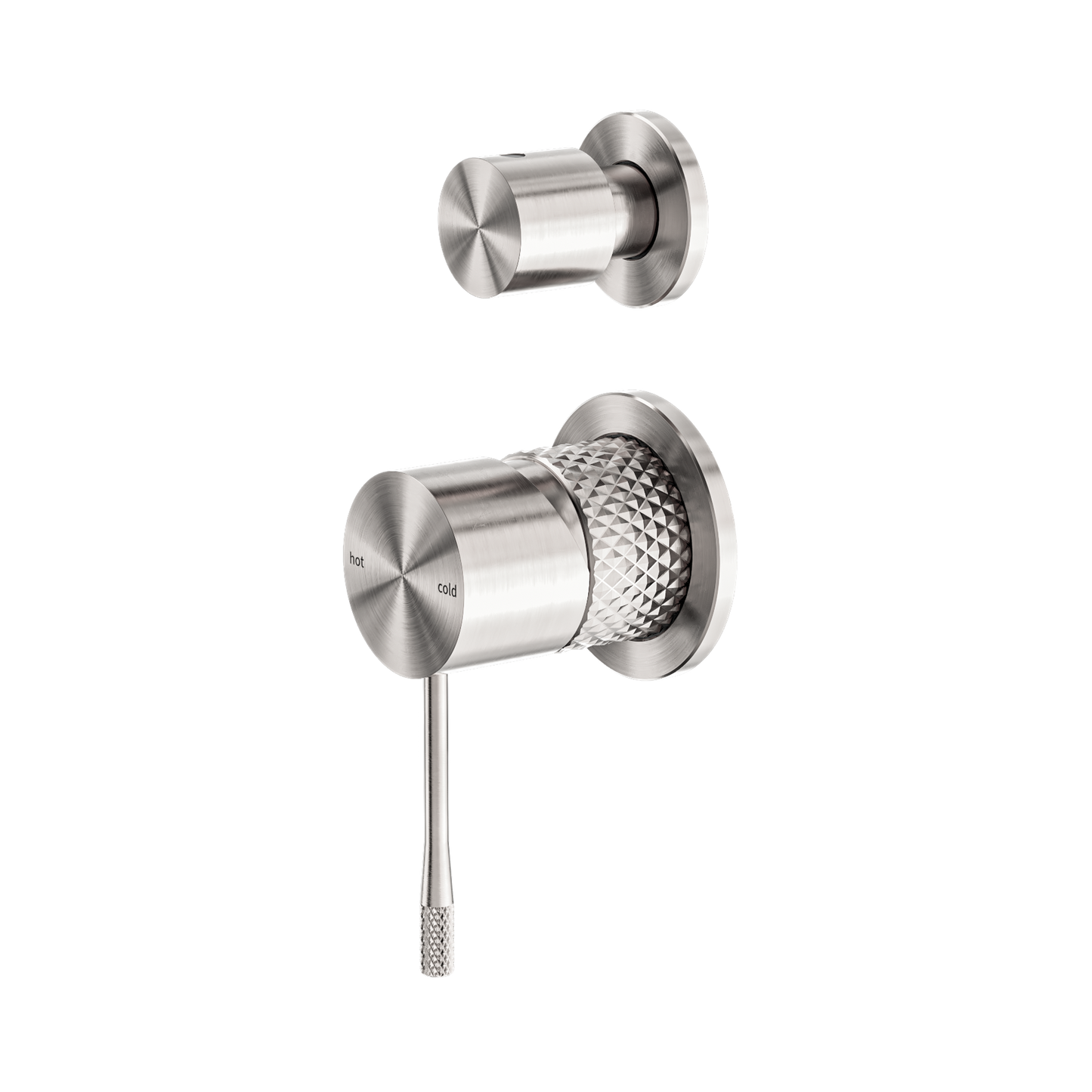 Opal Shower Mixer With Diverter Separate Plate Brushed Nickel