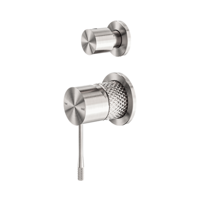 Opal Shower Mixer With Diverter Separate Plate Brushed Nickel
