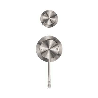 Opal Shower Mixer With Diverter Separate Plate Brushed Nickel