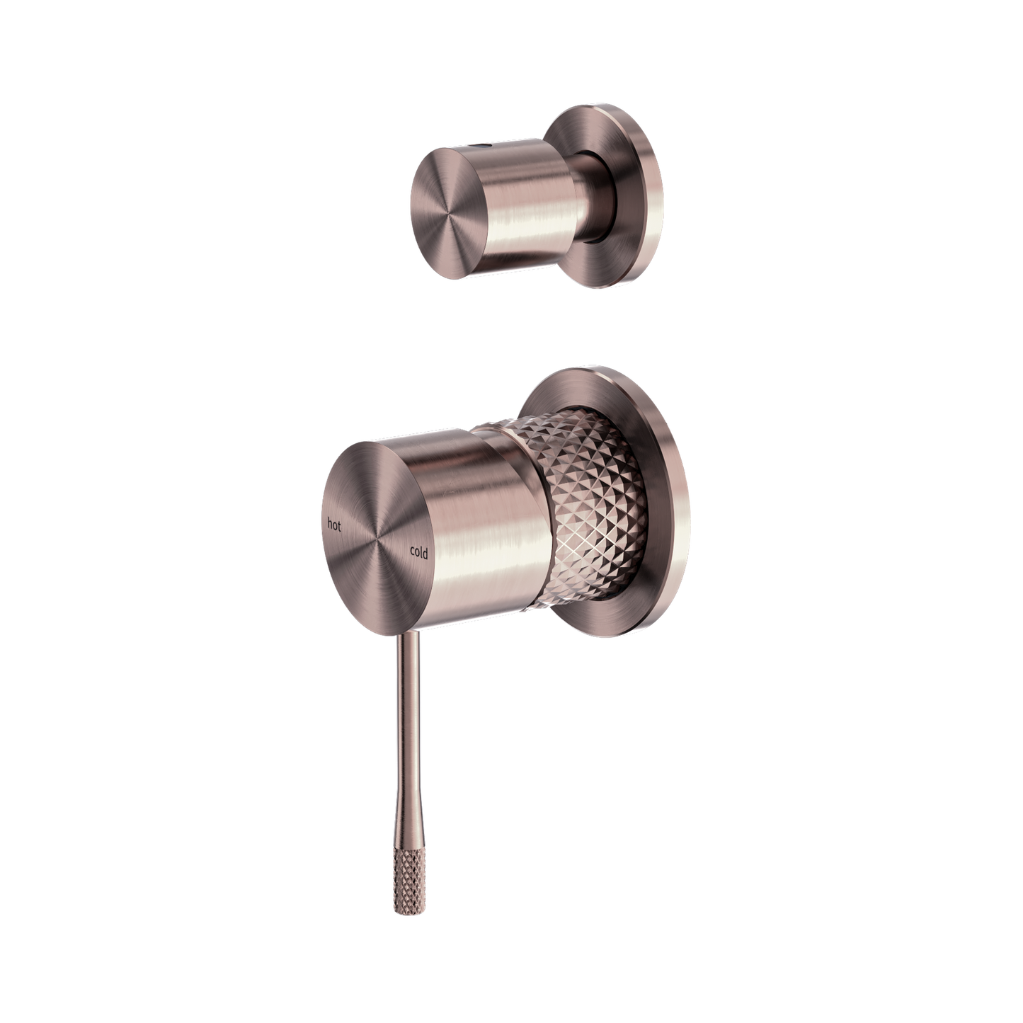 Opal Shower Mixer With Diverter Separate Plate Brushed Bronze