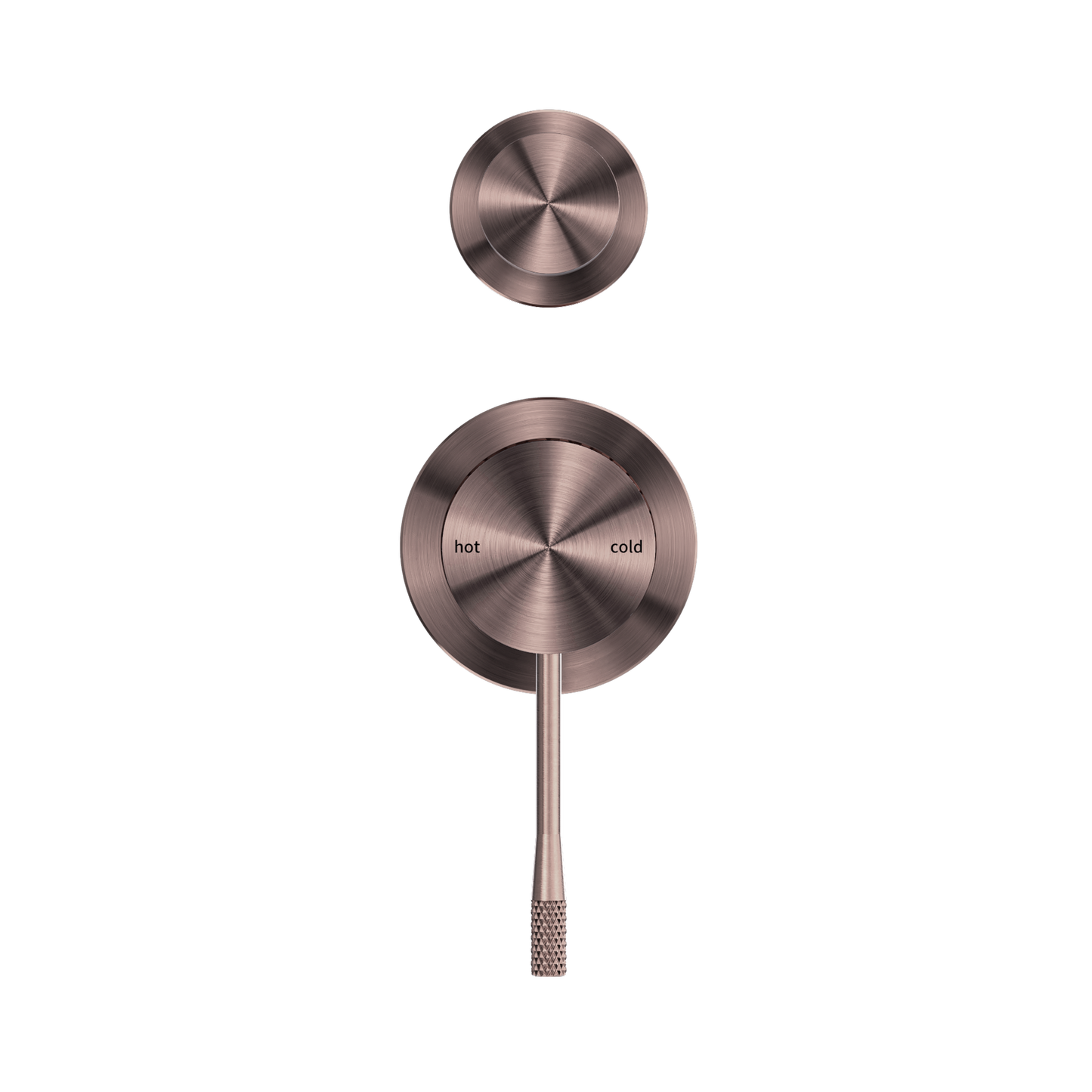 Opal Shower Mixer With Diverter Separate Plate Brushed Bronze