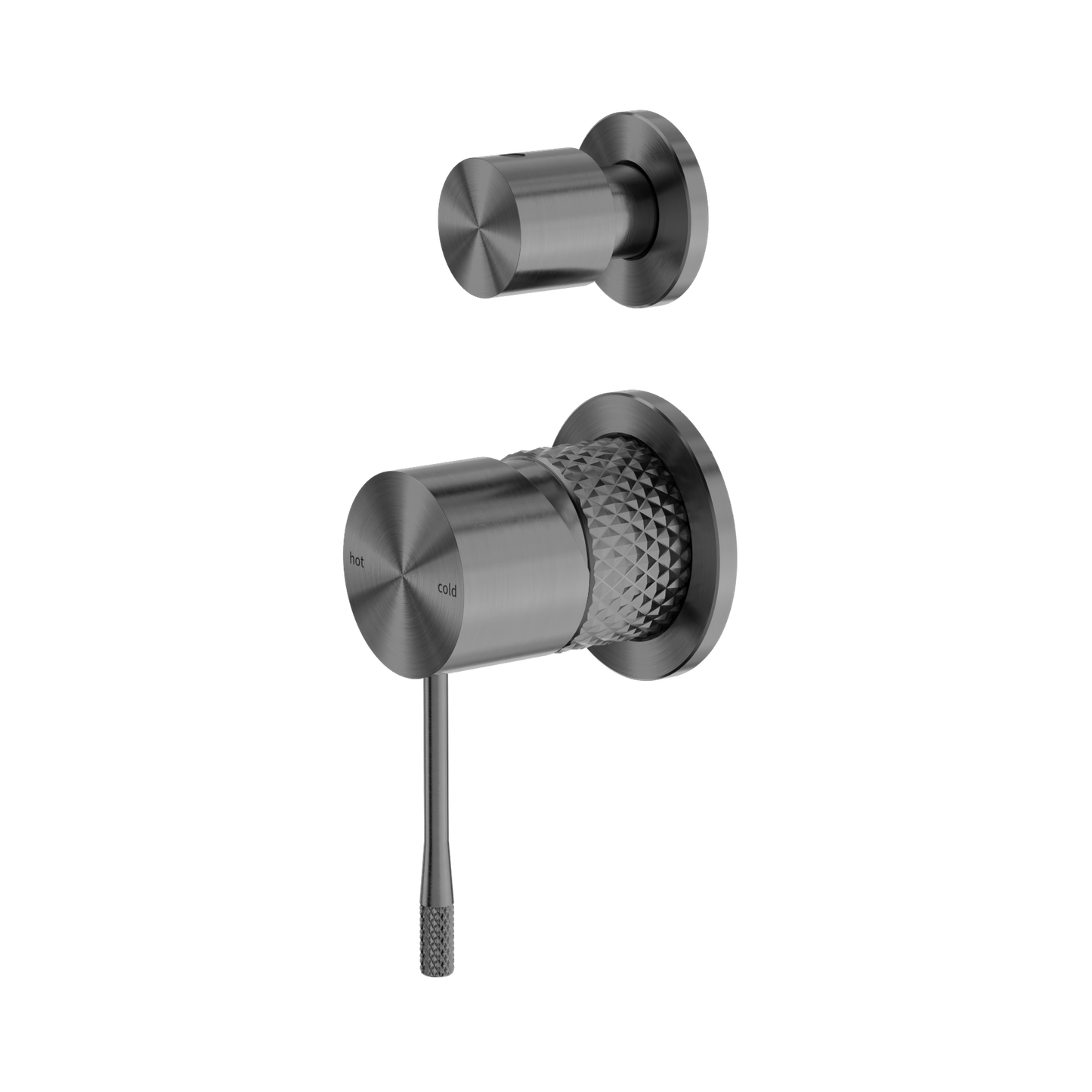 Opal Shower Mixer With Diverter Separate Plate Graphite