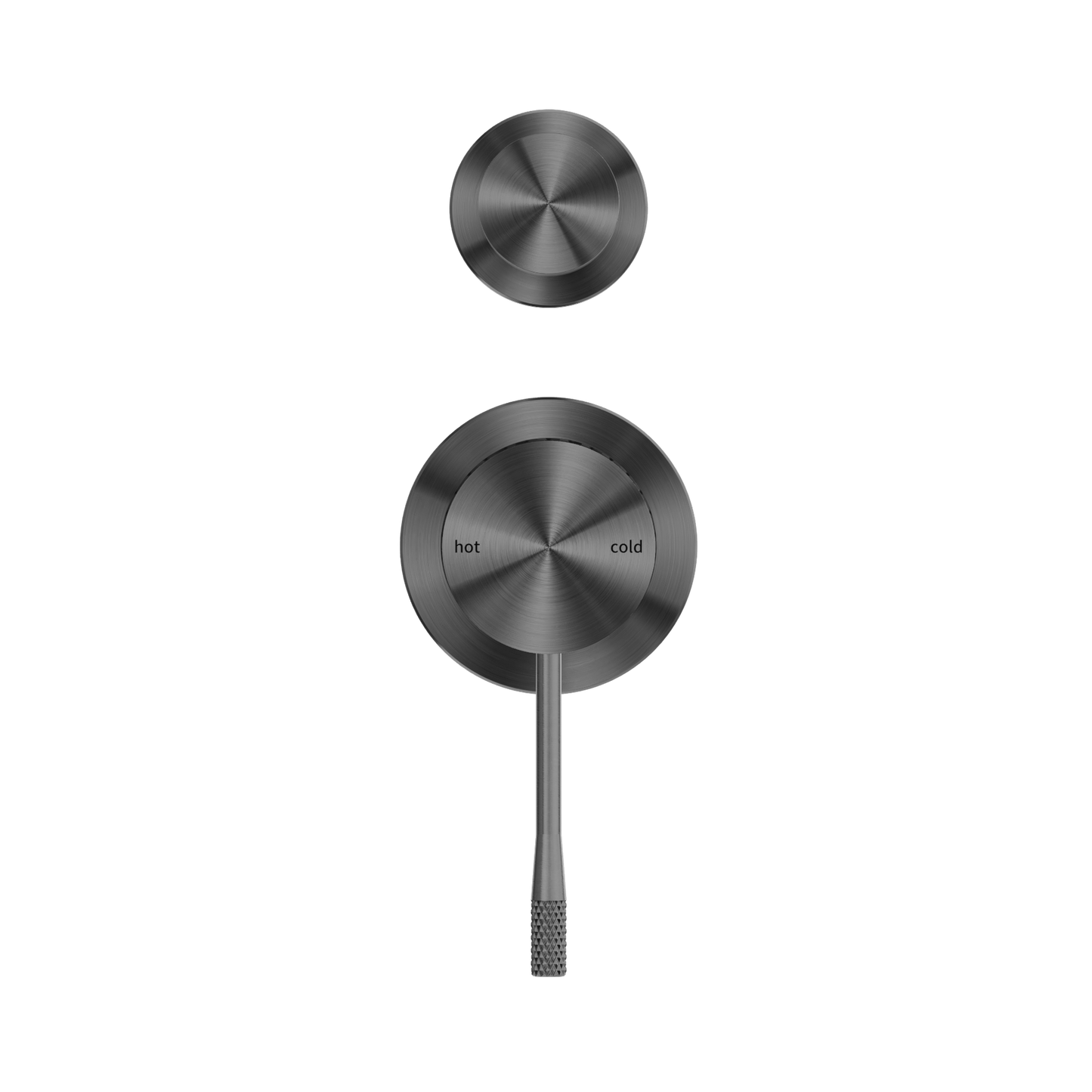 Opal Shower Mixer With Diverter Separate Plate Graphite