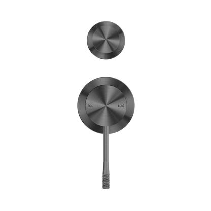 Opal Shower Mixer With Diverter Separate Plate Graphite