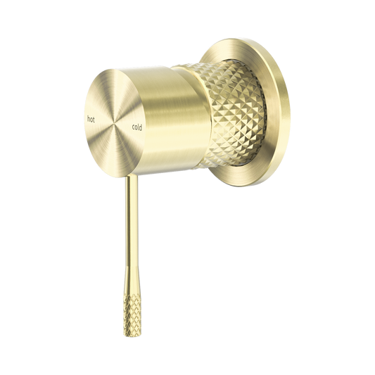Opal Shower Mixer 60mm Plate Brushed Gold