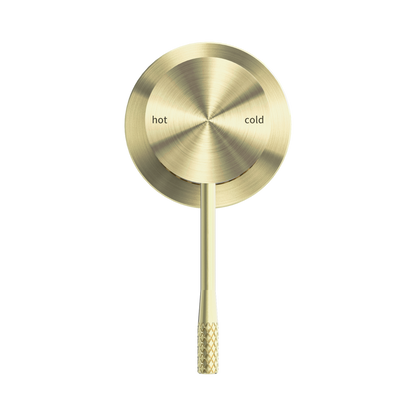 Opal Shower Mixer 60mm Plate Brushed Gold