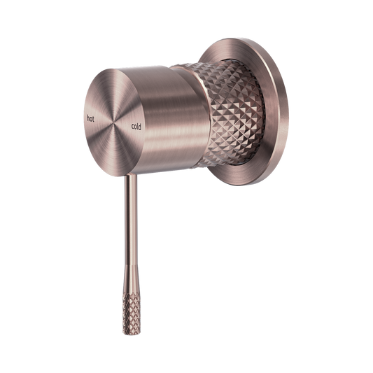 Opal Shower Mixer 60mm Plate Brushed Bronze