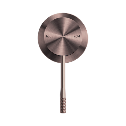 Opal Shower Mixer 60mm Plate Brushed Bronze