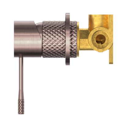 Opal Shower Mixer 60mm Plate Brushed Bronze