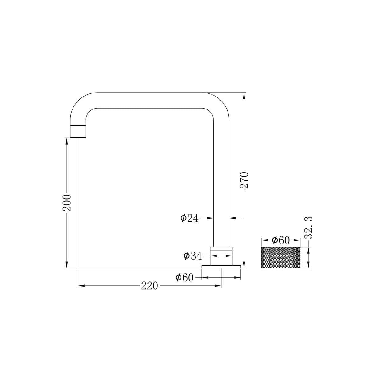 Opal Progressive Tall Basin Set - Reno Spares