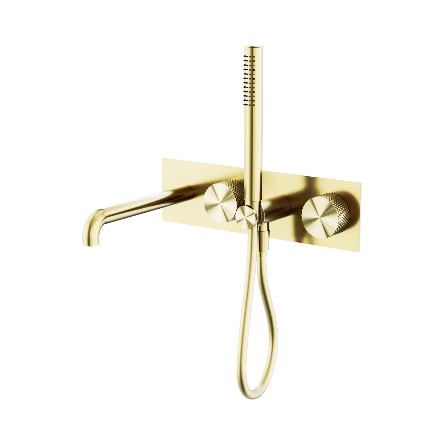Opal Progressive Shower System With Spout 230mm Brushed Gold