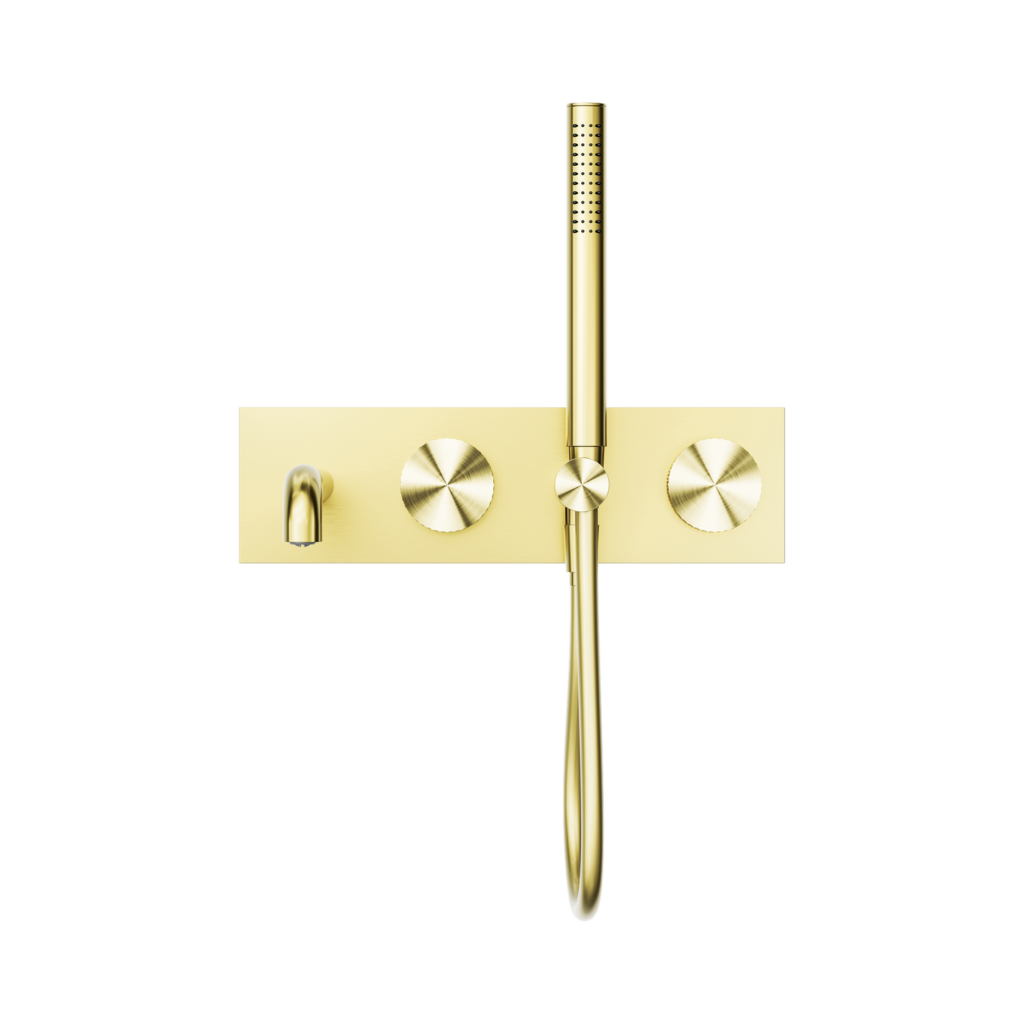 Opal Progressive Shower System With Spout 230mm Brushed Gold
