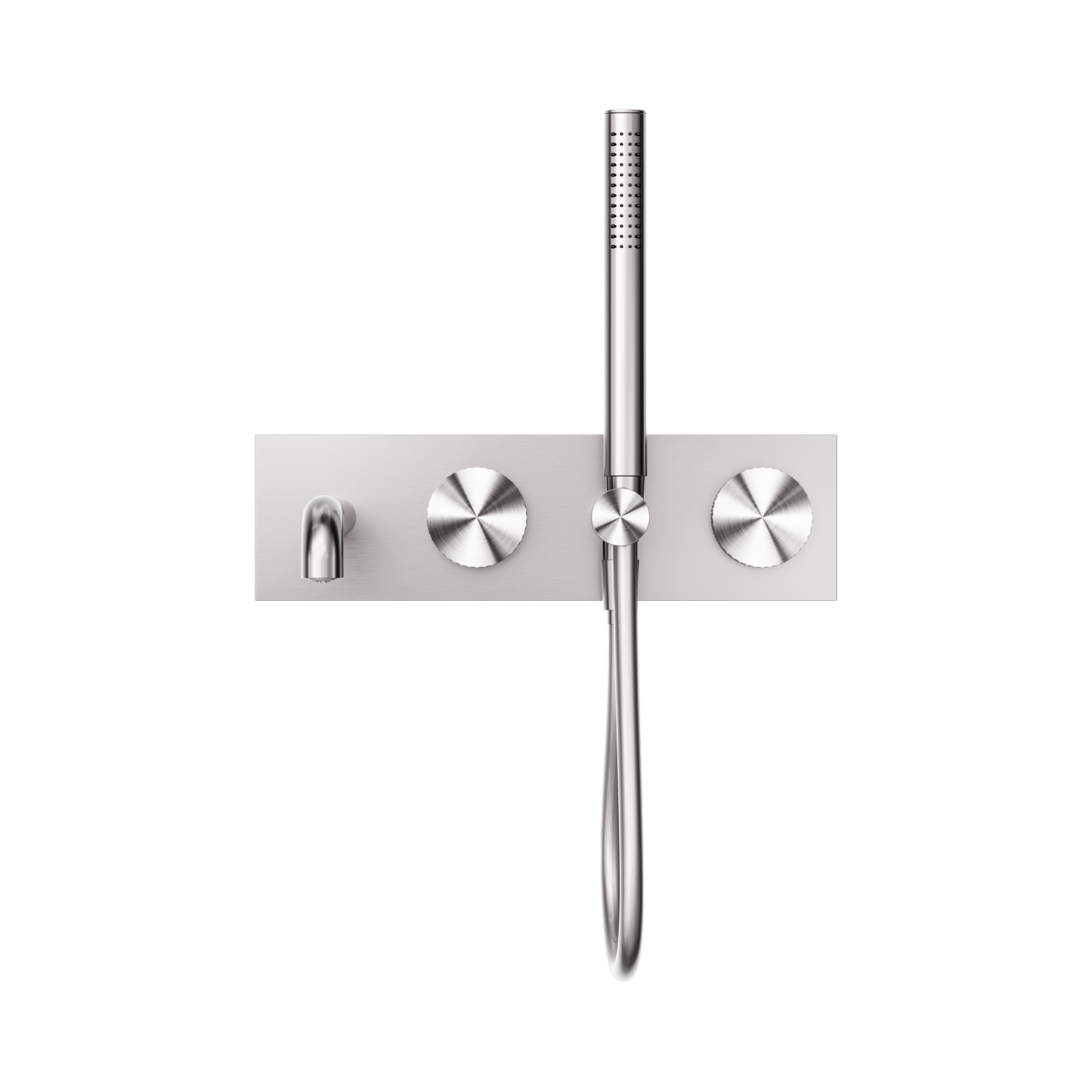 Opal Progressive Shower System With Spout 230mm Brushed Nickel