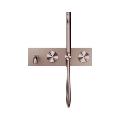 Opal Progressive Shower System With Spout 230mm Brushed Bronze