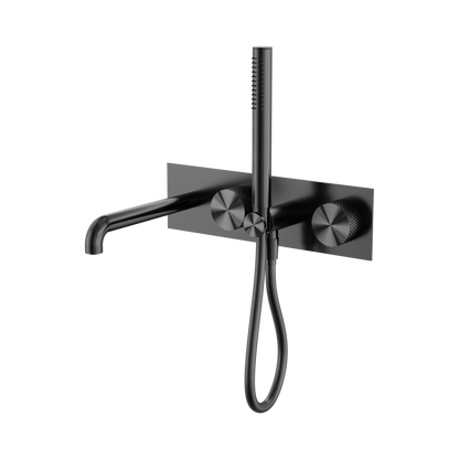 Opal Progressive Shower System With Spout 230mm Graphite