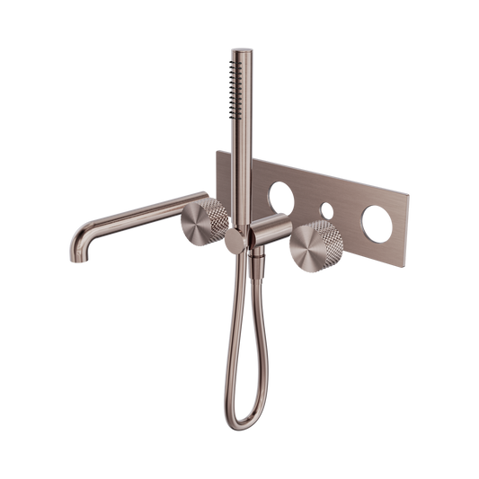 Opal Progressive Shower System With Spout 230mm Trim Kits Only Brushed Bronze