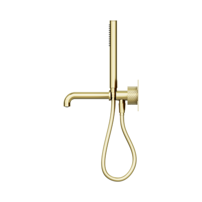 Opal Progressive Shower System With Spout 250mm Brushed Gold
