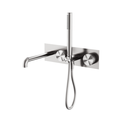 Opal Progressive Shower System With Spout 250mm Brushed Nickel