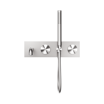 Opal Progressive Shower System With Spout 250mm Brushed Nickel