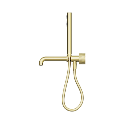 Opal Progressive Shower System Separate Plate With Spout 230mm Brushed Gold