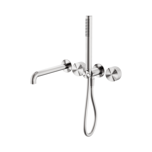 Opal Progressive Shower System Separate Plate With Spout 230mm Brushed Nickel