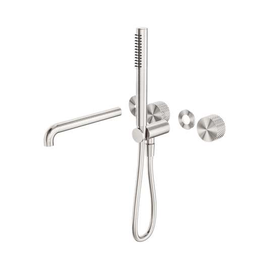 Opal Progressive Shower System Separate Plate With Spout 230mm Trim Kits Only Brushed Nickel