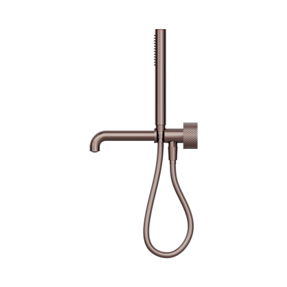 Opal Progressive Shower System Separate Plate With Spout 250mm Brushed Bronze