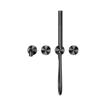 Opal Progressive Shower System Separate Plate With Spout 250mm Graphite