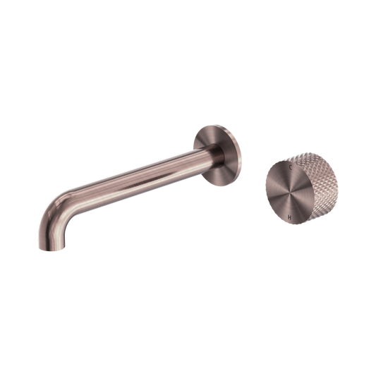 Opal Progressive Wall Basin/Bath Set 185mm Brushed Bronze