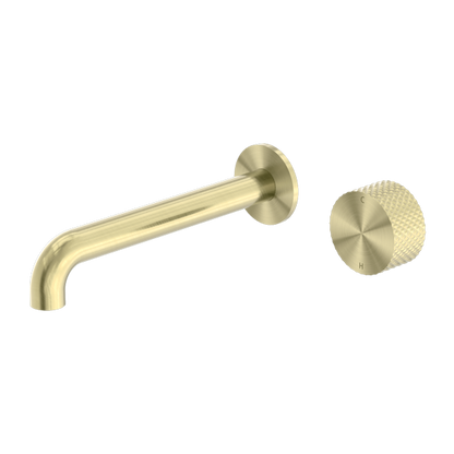 Nero Opal Progressive Wall Basin Mixer Set, 185mm Spout