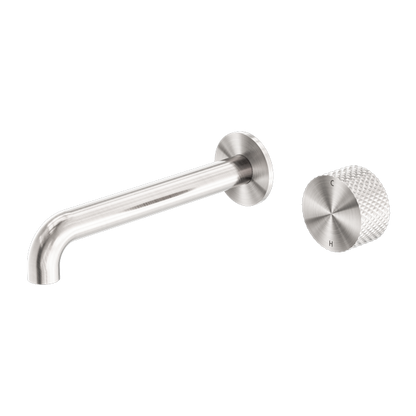 Nero Opal Progressive Wall Basin Mixer Set, 185mm Spout