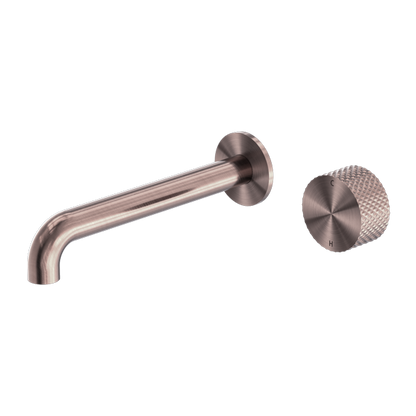 Nero Opal Progressive Wall Basin Mixer Set, 185mm Spout