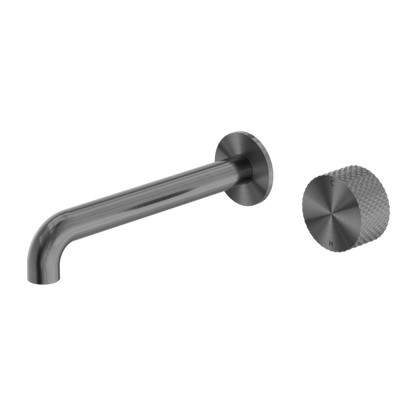 Nero Opal Progressive Wall Basin Mixer Set, 185mm Spout