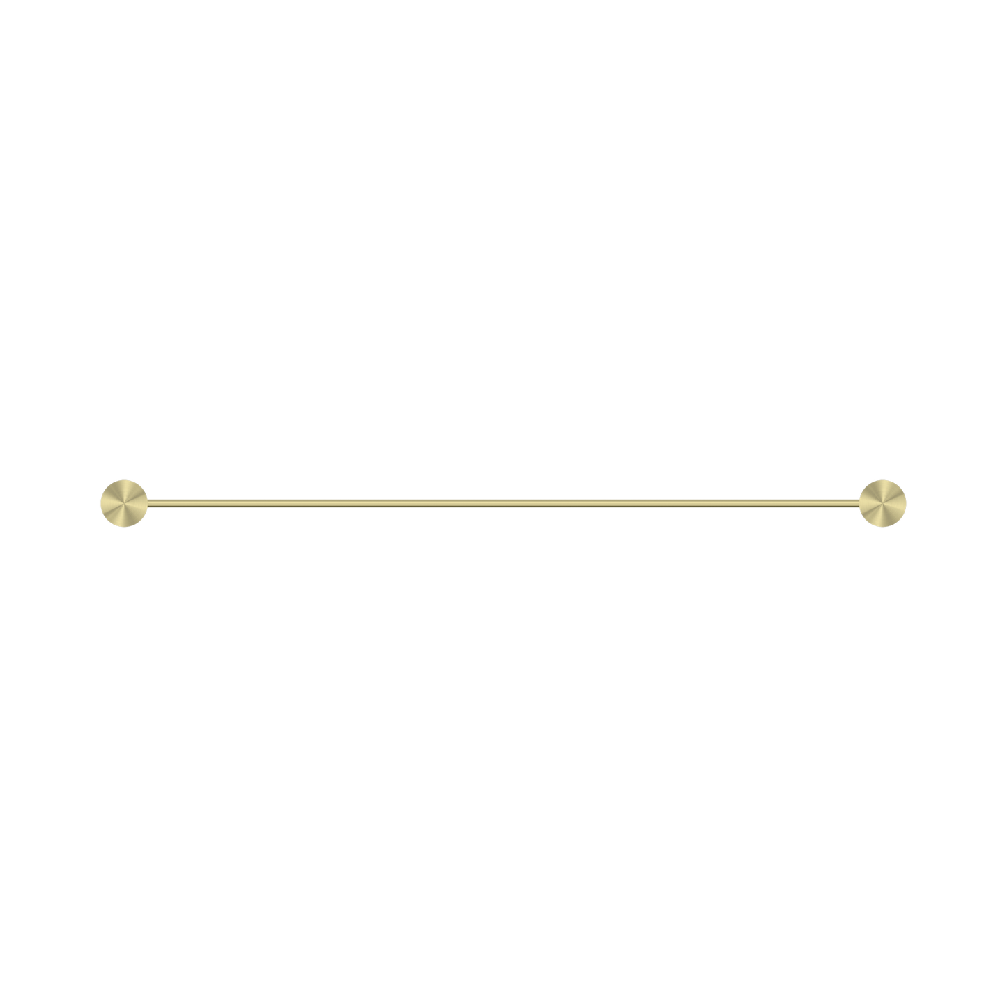 Opal Single Towel Rail 600mm Brushed Gold