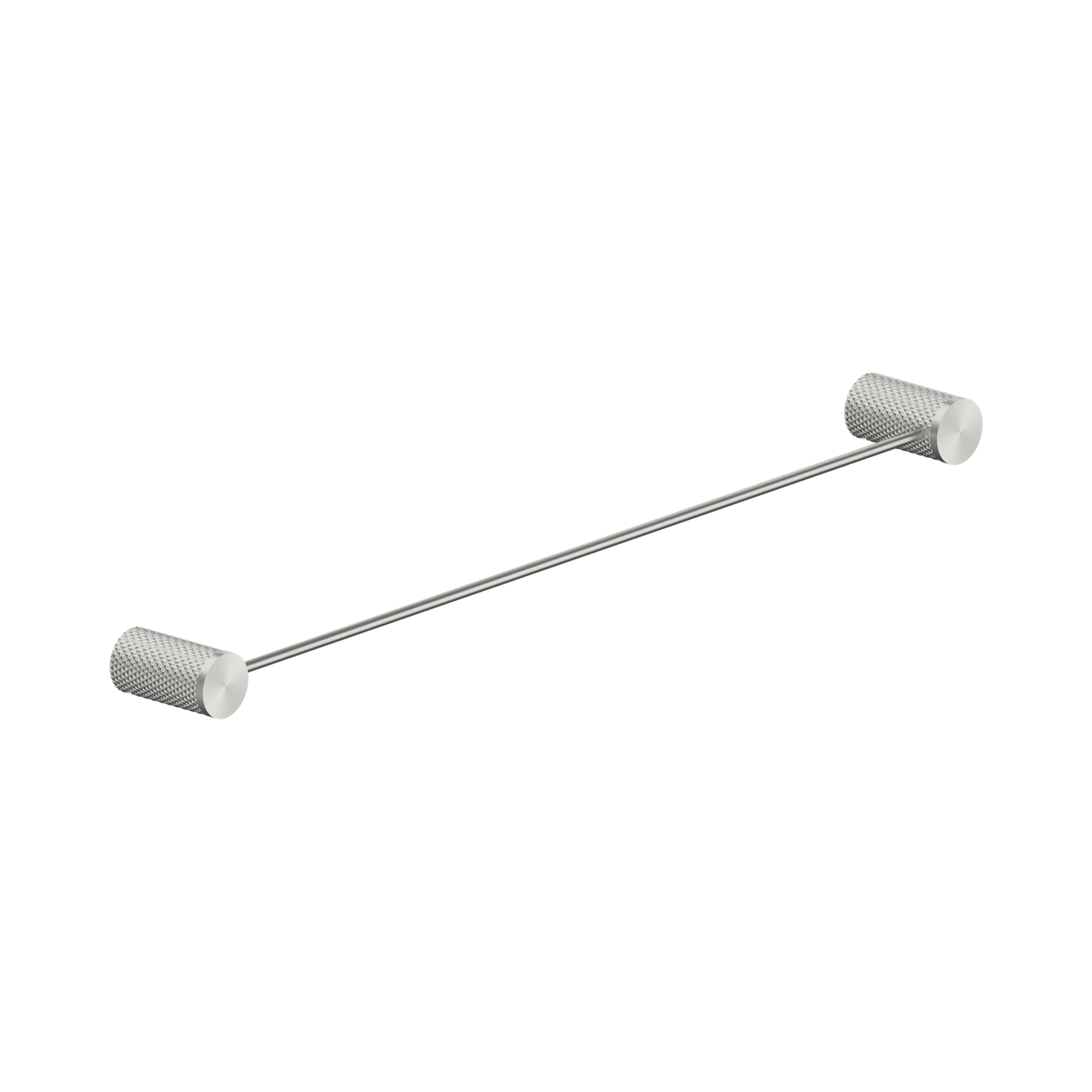 Opal Single Towel Rail 600mm Brushed Nickel