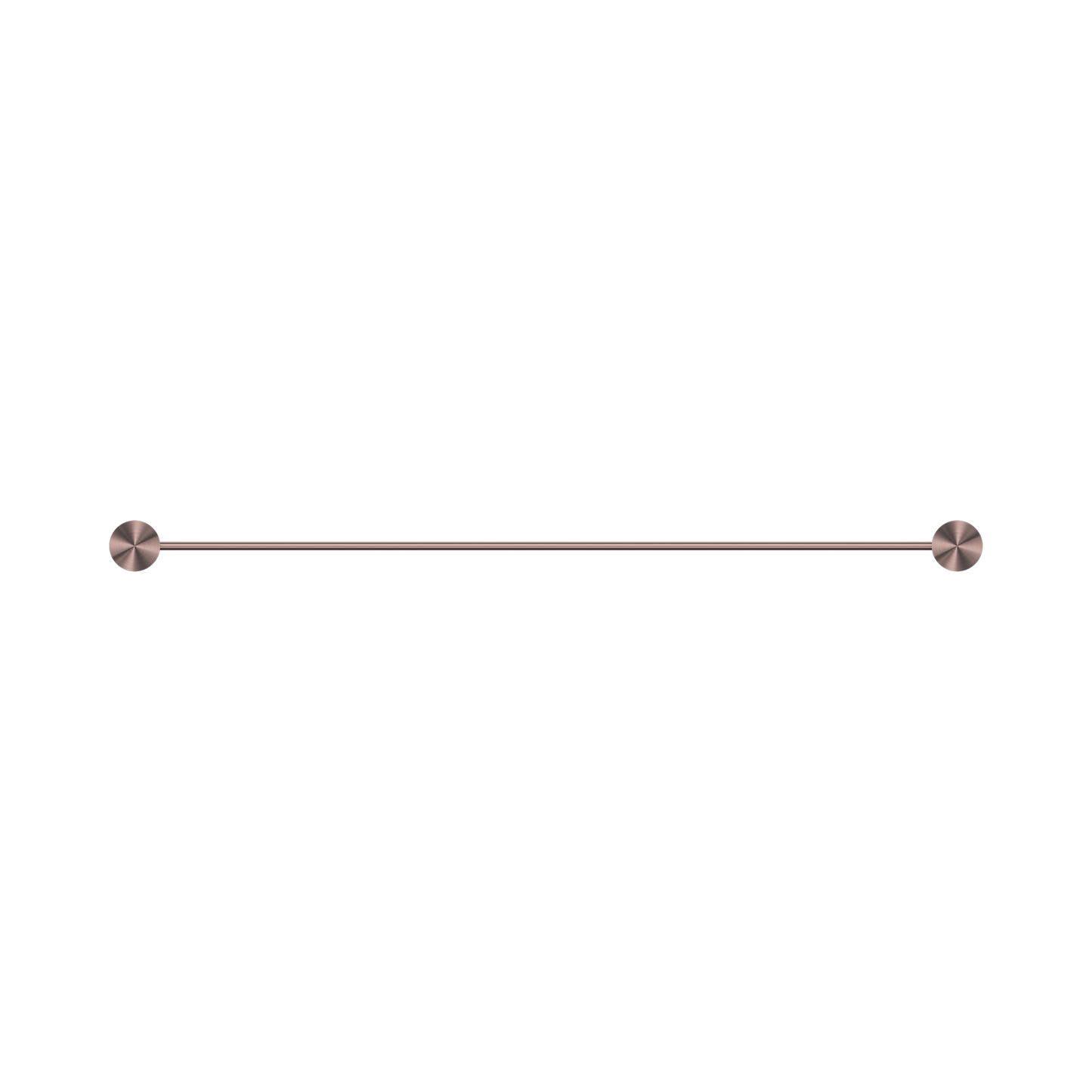 Opal Single Towel Rail 600mm Brushed Bronze