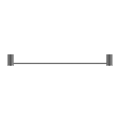 Nero Opal Single Towel Rail 600mm