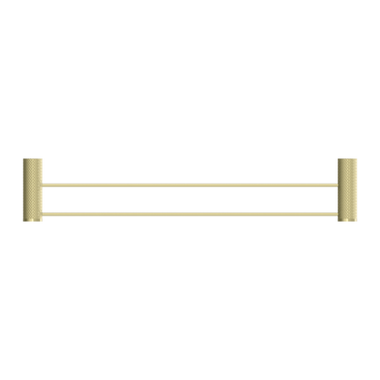 Nero Opal Double Towel Rail 600mm