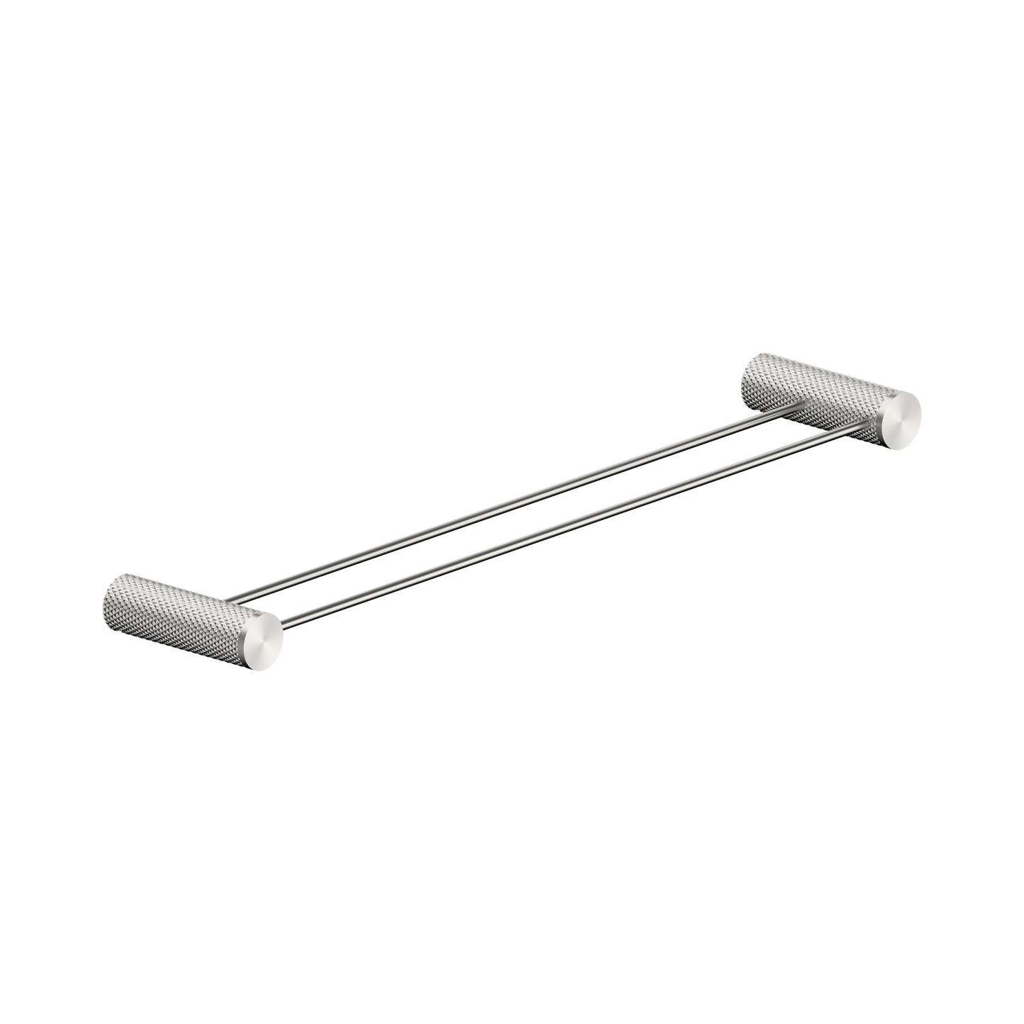 Opal Double Towel Rail 600mm Brushed Nickel