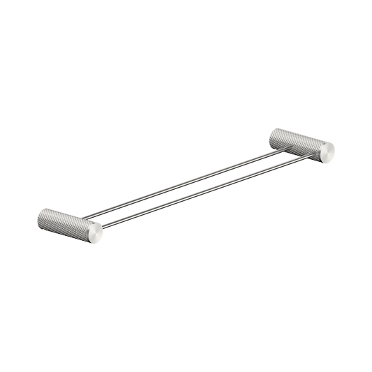 Opal Double Towel Rail 600mm Brushed Nickel
