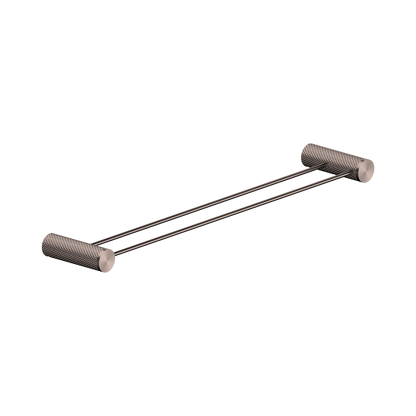 Opal Double Towel Rail 600mm Brushed Bronze