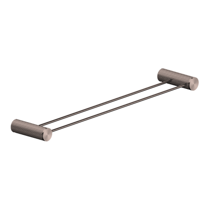Nero Opal Double Towel Rail 600mm