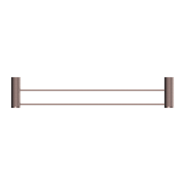 Nero Opal Double Towel Rail 600mm