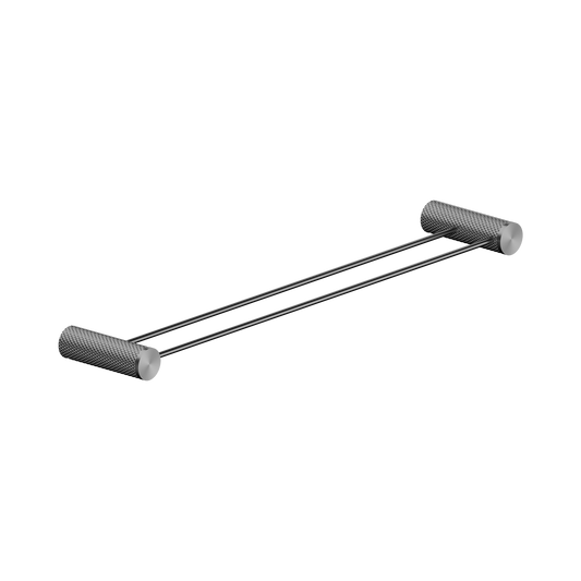 Opal Double Towel Rail 600mm Graphite