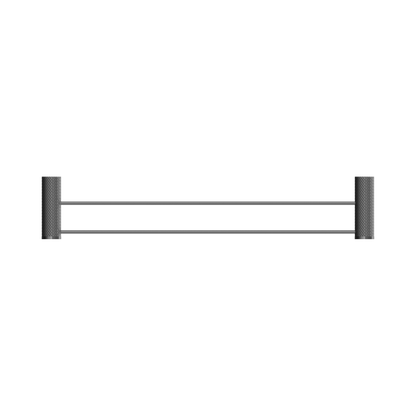 Opal Double Towel Rail 600mm Graphite
