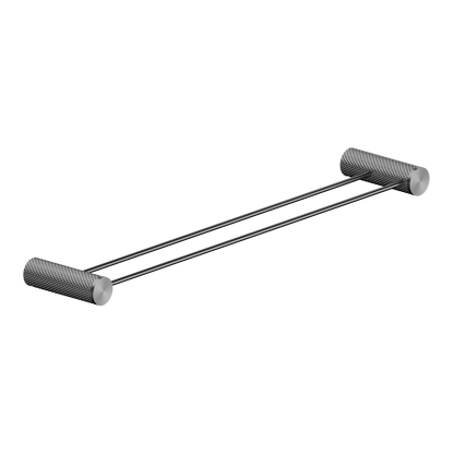 Nero Opal Double Towel Rail 600mm