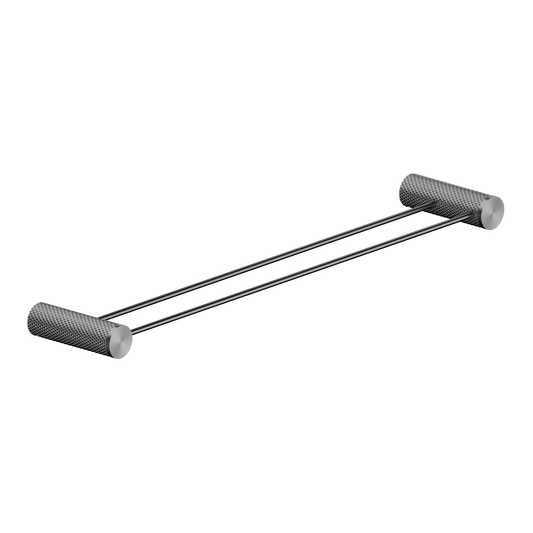Nero Opal Double Towel Rail 600mm